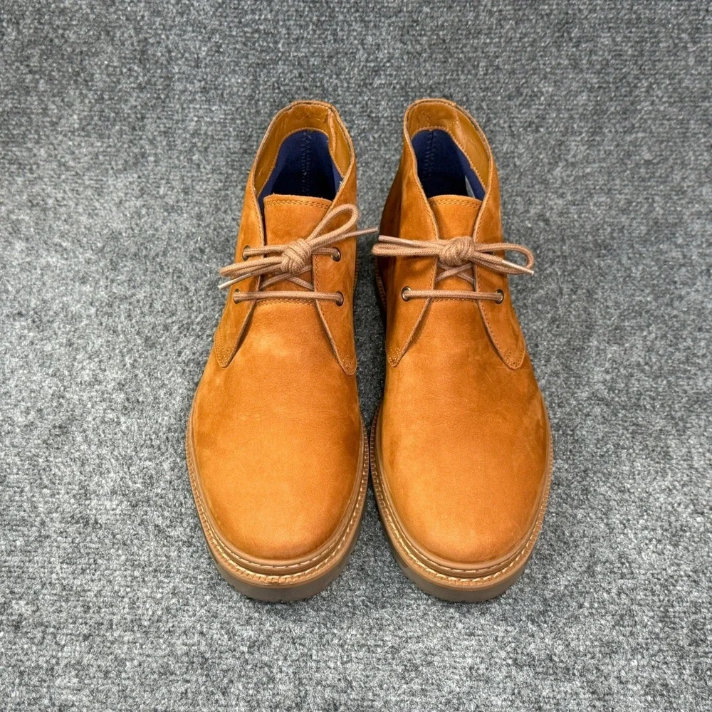 Timberland Port Union Chukka Boots Men's 9 Brown Leather Waterproof Classic Shoe